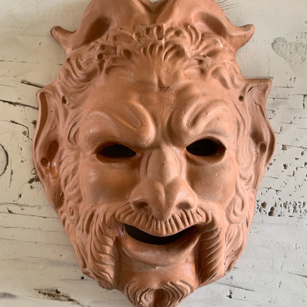 Terracotta Mask Wall Art